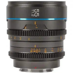 SIRUI Objectif Cinéma Nightwalker Series 55mm T1.2 S35 à mise au point manuelle pour Monture M4/3 - Gris MétalliqueVendu paramazon