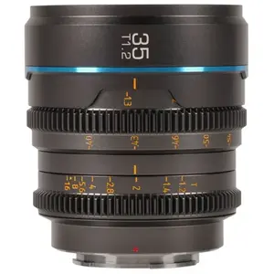 Sirui Nightwalker Series 35mm T1.2 S35 Manual Focus Cine Lens X Mount, gun metal greyVendu parmiss-numerique