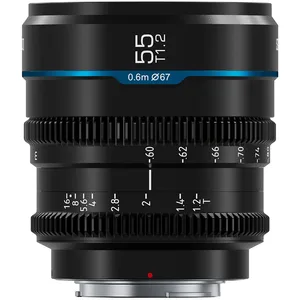 Sirui Nightwalker Series 55mm T1.2 S35 Objectif Ciné à mise au point manuelle, monture E, noir