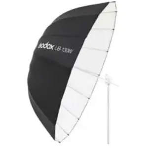 Comparateur de prix : Godox UB-130W - Parapluie réflecteur parabolique de studio blanc 130cm