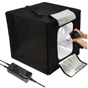 Comparateur de prix : Godox Boîte de studio photo portable - Triple source de lumière LED