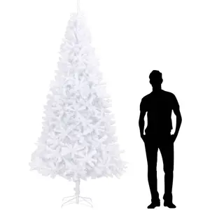 LIIYIELA Sapin De Noël Artificiel 300 Cm Blanc pas cher