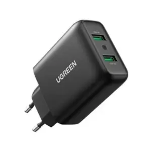 Comparateur de prix : Ugreen Adaptateur secteur - 36 Watt - 3 A - QC 3.0 - 2 connecteurs de sortie (USB) - Royaume-Uni