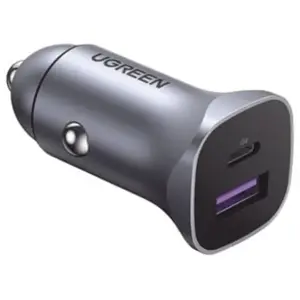 Chargeur de voiture - UGREEN - CD130 - USB-A/USB-C - 30W PPS - Gris