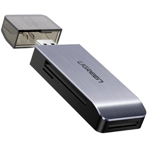 Ugreen - Lecteur de carte mémoire SD/micro sd/cf/ms, prise usb 3.0 - gris