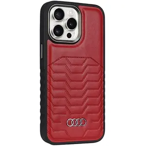 Audi Coque De Téléphone Synthetic Leather Iphone 15 Pro Max 6.7 Autpupcmip15pmgtd3rd pas cher