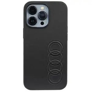 Étui pour iPhone 13 Pro - Audi - Cuir Synthétique - Noir - Semi-rigide - Mixte pas cher