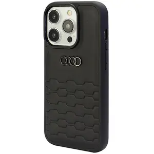 Audi GT AU-TPUPCIP15PM-GT/D2-BK Étui de protection rigide en cuir synthétique pour iPhone 15 Pro Max 6,7" NoirVendu parcarrefour