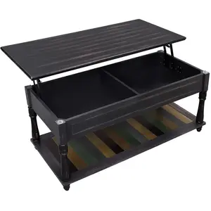VASAGLE Table basse ouvrable brun pas cher
