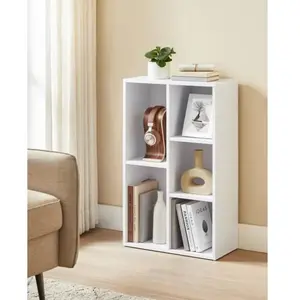 VASAGLE - Bibliothèque à 5 casiers - Blanc - LBC25WT