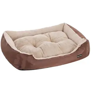 Feandrea Panier Pour Chien Avec Coussin Réversible, Marron / 85 X 65 X 21 CmVendu parsongmics