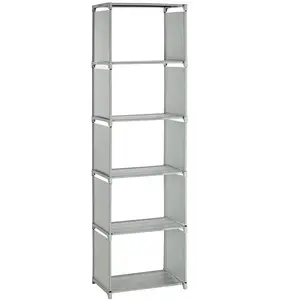 SONGMICS Étagère de rangement à 5 niveaux, Gris pas cher