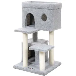 Feandrea Arbre à chat 90 cm gris clair pas cher