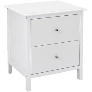 SONGMICS Table de chevet moderne, Blanc pas cher