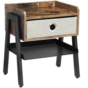 VASAGLE Table de chevet tiroir tissu pas cher