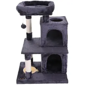 Feandrea Arbre à chat 90 cm gris foncé pas cher