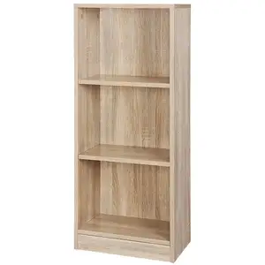 VASAGLE Étagère de rangement à 3 niveaux, Chêne / 40 x 24 x93 cm pas cher