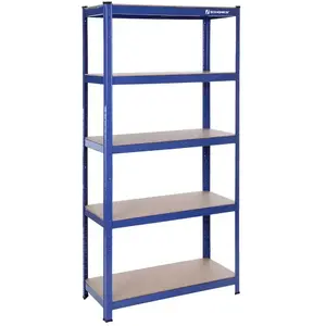 SONGMICS Étagère de rangement à 5 niveaux, Bleu pas cher