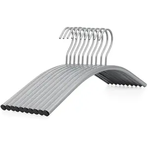 SONGMICS 10 Cintres arqués gris pas cher