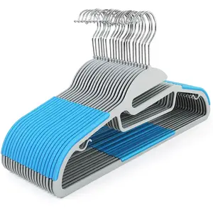SONGMICS Cintres en plastique antidérapant, Bleu / 20 pas cher