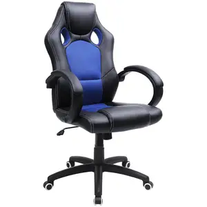 Comparateur de prix : SONGMICS Fauteuil de bureau réglable comfortable, Noir et Bleu