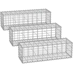 Gabions de pierre métallique galvanisé 100x30x30cm - SONGMICSVendu parcdiscount