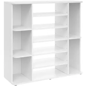 VASAGLE Meuble rangement blanc pas cher