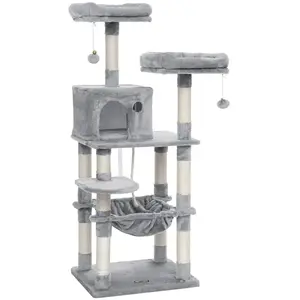 Comparateur de prix : FEANDREA Griffoir pour chat Multiple I 143 cm gris clair