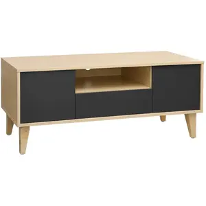 VASAGLE Meuble TV gris foncé pas cher