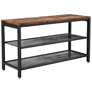 Comparateur de prix : Banc à chaussures avec assise VASAGLE Brun rustique LBS74X