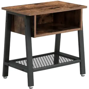 VASAGLE Table de chevet casier industriel pas cher