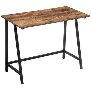Comparateur de prix : VASAGLE bureau informatique mike - 100 x 50 x 75 cm - marron rustique/noir