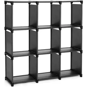 Comparateur de prix : SONGMICS Étagère De Rangement À 9 Compartiments, Noir