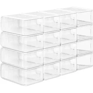 SONGMICS 16 Boîtes chaussures arrondies pas cher