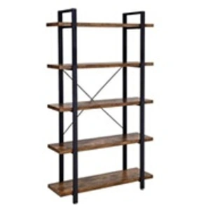 Comparateur de prix : VASAGLE bibliothèque sandy - 105 x 33,5 x 177,5 cm - marron rustique/noir