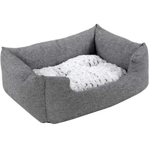 Comparateur de prix : Feandrea Panier Pour Chien Lit Cousin Matelas Pour Chien 60 X 50 X 21 Cm Pgw22g