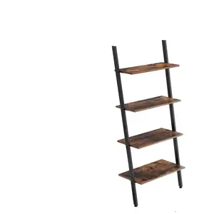 Vasagle Etagère à poser 4 niveaux style industriel - Naturel fonce pas cher