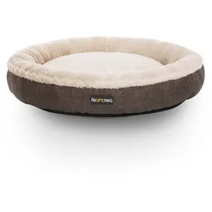 FEANDREA Panier pour chien rond, Marron