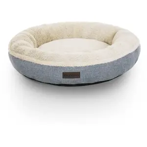 FEANDREA Panier pour chien rond, Gris pas cher
