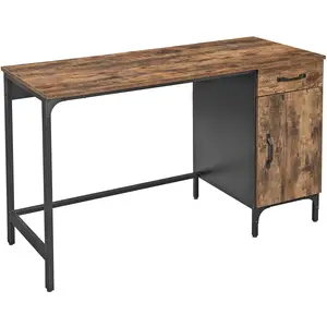 VASAGLE Bureau 130 cm industriel pas cher