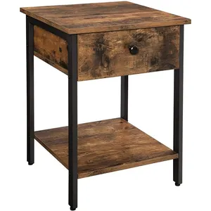 Vasagle Table de chevet tiroir industriel pas cher
