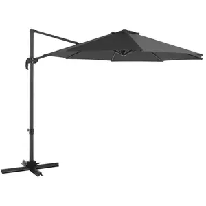 SONGMICS Parasol déporté de jardin, Gris pas cher