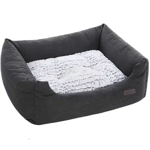 Feandrea Panier pour chien avec coussin rembourré, Noir pas cher