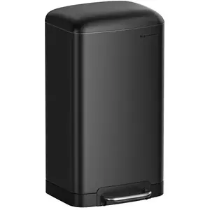 Comparateur de prix : SONGMICS Poubelle 30L avec pédale en acier, Noir