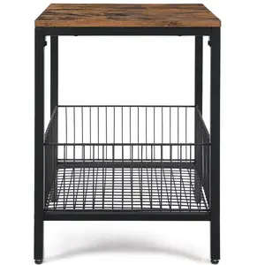 VASAGLE Table panière industrielle pas cher