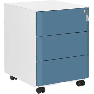 SONGMICS Caisson relief bleu canard pas cher