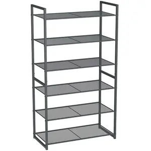 SONGMICS Étagère à chaussures maille gris pas cher