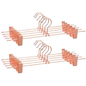 SONGMICS 10 Cintres pinces rose gold pas cher