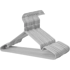 SONGMICS Cintre en métal antiglisse, Gris pas cher