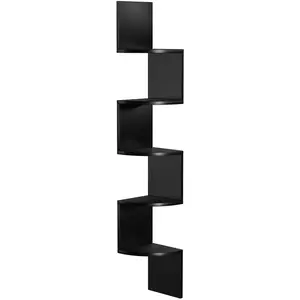 Comparateur de prix : Vasagle Etagère d'angle à 5 niveaux pour cuisinechambresalon - noir